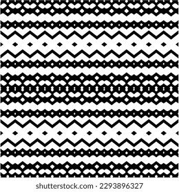 Monochrome pattern. Abstract texture for fabric print, card, table cloth, furniture, banner, cover, invitation, decoration, wrapping.seamless repeating pattern.Black and white color.