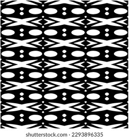 
Monochrome pattern. Abstract texture for fabric print, card, table cloth, furniture, banner, cover, invitation, decoration, wrapping.seamless repeating pattern.Black and white color.