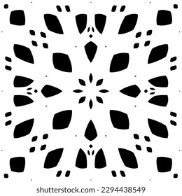 Monochrome Muster. Abstrakte Textur für Stoffdruck, Karte, Tischdecken, Möbel, Banner, Deckel, Einladung, Dekoration, Umhüllung.Nahtlose Wiederholmuster.Schwarz-Weiß-Farbe.