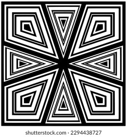 Patrón monocromo. Textura abstracta para impresión de tela, tarjeta, mantel de mesa, muebles, banner, cubierta, invitación, decoración, envoltura.patrón repitiendo sin fisuras.Color negro y blanco.