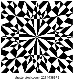 Monochrome pattern. Abstract texture for fabric print, card, table cloth, furniture, banner, cover, invitation, decoration, wrapping.seamless repeating pattern.Black and white color.