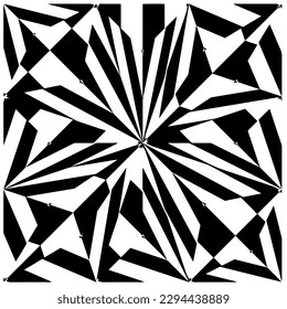 Monochrome pattern. Abstract texture for fabric print, card, table cloth, furniture, banner, cover, invitation, decoration, wrapping.seamless repeating pattern.Black and white color.