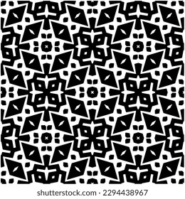 Patrón monocromo. Textura abstracta para impresión de tela, tarjeta, mantel de mesa, muebles, banner, cubierta, invitación, decoración, envoltura.patrón repitiendo sin fisuras.Color negro y blanco.