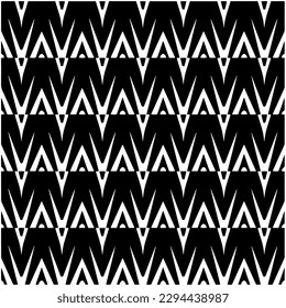 Monochrome pattern. Abstract texture for fabric print, card, table cloth, furniture, banner, cover, invitation, decoration, wrapping.seamless repeating pattern.Black and white color.