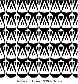 Monochrome pattern. Abstract texture for fabric print, card, table cloth, furniture, banner, cover, invitation, decoration, wrapping.seamless repeating pattern.Black and white color.