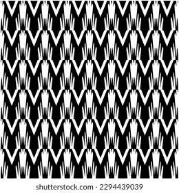 Monochrome pattern. Abstract texture for fabric print, card, table cloth, furniture, banner, cover, invitation, decoration, wrapping.seamless repeating pattern.Black and white color.