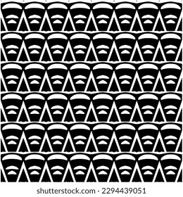 Monochrome pattern. Abstract texture for fabric print, card, table cloth, furniture, banner, cover, invitation, decoration, wrapping.seamless repeating pattern.Black and white color.