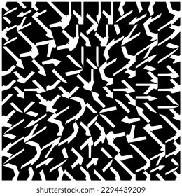 Monochrome pattern. Abstract texture for fabric print, card, table cloth, furniture, banner, cover, invitation, decoration, wrapping.seamless repeating pattern.Black and white color.