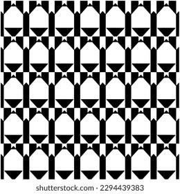 Monochrome pattern. Abstract texture for fabric print, card, table cloth, furniture, banner, cover, invitation, decoration, wrapping.seamless repeating pattern.Black and white color.