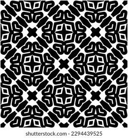 Patrón monocromo. Textura abstracta para impresión de tela, tarjeta, mantel de mesa, muebles, banner, cubierta, invitación, decoración, envoltura.patrón repitiendo sin fisuras.Color negro y blanco.