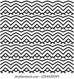 Monochrome Muster. Abstrakte Textur für Stoffdruck, Karte, Tischdecken, Möbel, Banner, Deckel, Einladung, Dekoration, Umhüllung.Nahtlose Wiederholmuster.Schwarz-Weiß-Farbe.