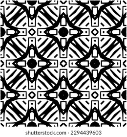 Monochrome Muster. Abstrakte Textur für Stoffdruck, Karte, Tischdecken, Möbel, Banner, Deckel, Einladung, Dekoration, Umhüllung.Nahtlose Wiederholmuster.Schwarz-Weiß-Farbe.