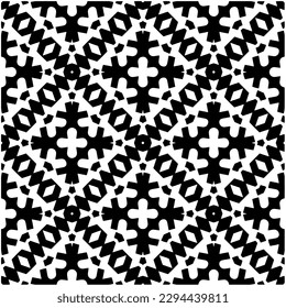 Patrón monocromo. Textura abstracta para impresión de tela, tarjeta, mantel de mesa, muebles, banner, cubierta, invitación, decoración, envoltura.patrón repitiendo sin fisuras.Color negro y blanco.