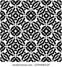 Patrón monocromo. Textura abstracta para impresión de tela, tarjeta, mantel de mesa, muebles, banner, cubierta, invitación, decoración, envoltura.patrón repitiendo sin fisuras.Color negro y blanco.