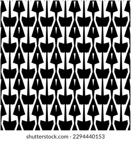 Monochrome pattern. Abstract texture for fabric print, card, table cloth, furniture, banner, cover, invitation, decoration, wrapping.seamless repeating pattern.Black and white color.