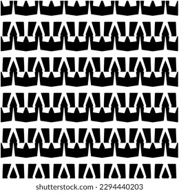 Monochrome pattern. Abstract texture for fabric print, card, table cloth, furniture, banner, cover, invitation, decoration, wrapping.seamless repeating pattern.Black and white color.
