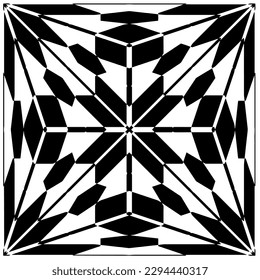 Monochrome pattern. Abstract texture for fabric print, card, table cloth, furniture, banner, cover, invitation, decoration, wrapping.seamless repeating pattern.Black and white color.