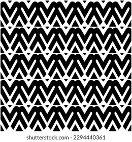 Patrón monocromo. Textura abstracta para impresión de tela, tarjeta, mantel de mesa, muebles, banner, cubierta, invitación, decoración, envoltura.patrón repitiendo sin fisuras.Color negro y blanco.