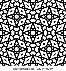 Patrón monocromo. Textura abstracta para impresión de tela, tarjeta, mantel de mesa, muebles, banner, cubierta, invitación, decoración, envoltura.patrón repitiendo sin fisuras.Color negro y blanco.