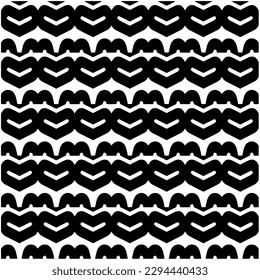 Monochrome pattern. Abstract texture for fabric print, card, table cloth, furniture, banner, cover, invitation, decoration, wrapping.seamless repeating pattern.Black and white color.