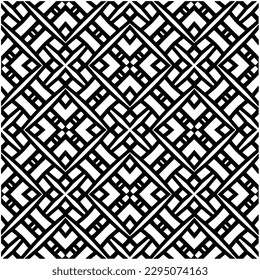 Patrón monocromo. Textura abstracta para impresión de tela, tarjeta, mantel de mesa, muebles, banner, cubierta, invitación, decoración, envoltura.patrón repitiendo sin fisuras.Color negro y blanco.