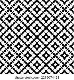 Monochrome pattern. Abstract texture for fabric print, card, table cloth, furniture, banner, cover, invitation, decoration, wrapping.seamless repeating pattern.Black and white color.
