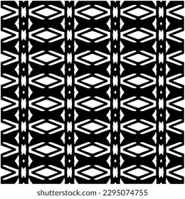 Monochrome pattern. Abstract texture for fabric print, card, table cloth, furniture, banner, cover, invitation, decoration, wrapping.seamless repeating pattern.Black and white color.