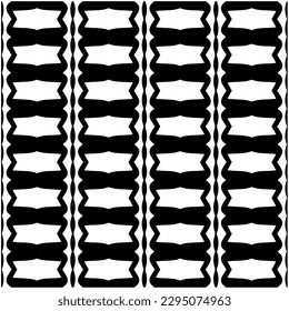 Monochrome pattern. Abstract texture for fabric print, card, table cloth, furniture, banner, cover, invitation, decoration, wrapping.seamless repeating pattern.Black and white color.