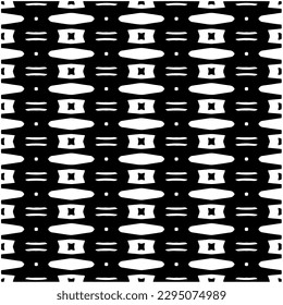 Monochrome Muster. Abstrakte Textur für Stoffdruck, Karte, Tischdecken, Möbel, Banner, Deckel, Einladung, Dekoration, Umhüllung.Nahtlose Wiederholmuster.Schwarz-Weiß-Farbe.