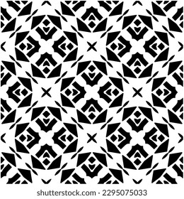 Monochrome Muster. Abstrakte Textur für Stoffdruck, Karte, Tischdecken, Möbel, Banner, Deckel, Einladung, Dekoration, Umhüllung.Nahtlose Wiederholmuster.Schwarz-Weiß-Farbe.