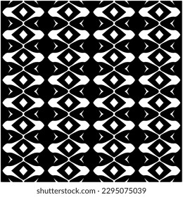 Patrón monocromo. Textura abstracta para impresión de tela, tarjeta, mantel de mesa, muebles, banner, cubierta, invitación, decoración, envoltura.patrón repitiendo sin fisuras.Color negro y blanco.
