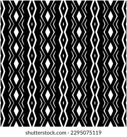Monochrome pattern. Abstract texture for fabric print, card, table cloth, furniture, banner, cover, invitation, decoration, wrapping.seamless repeating pattern.Black and white color.