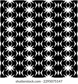 Patrón monocromo. Textura abstracta para impresión de tela, tarjeta, mantel de mesa, muebles, banner, cubierta, invitación, decoración, envoltura.patrón repitiendo sin fisuras.Color negro y blanco.
