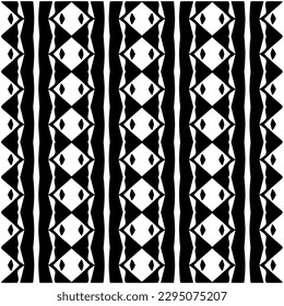 Monochrome pattern. Abstract texture for fabric print, card, table cloth, furniture, banner, cover, invitation, decoration, wrapping.seamless repeating pattern.Black and white color.