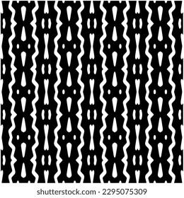 Monochrome pattern. Abstract texture for fabric print, card, table cloth, furniture, banner, cover, invitation, decoration, wrapping.seamless repeating pattern.Black and white color.