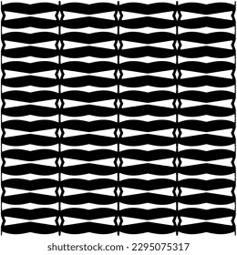 Monochrome pattern. Abstract texture for fabric print, card, table cloth, furniture, banner, cover, invitation, decoration, wrapping.seamless repeating pattern.Black and white color.