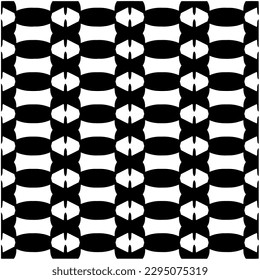 Patrón monocromo. Textura abstracta para impresión de tela, tarjeta, mantel de mesa, muebles, banner, cubierta, invitación, decoración, envoltura.patrón repitiendo sin fisuras.Color negro y blanco.