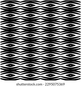 Monochrome pattern. Abstract texture for fabric print, card, table cloth, furniture, banner, cover, invitation, decoration, wrapping.seamless repeating pattern.Black and white color.