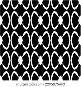 Monochrome pattern. Abstract texture for fabric print, card, table cloth, furniture, banner, cover, invitation, decoration, wrapping.seamless repeating pattern.Black and white color.