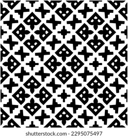 Monochrome Muster. Abstrakte Textur für Stoffdruck, Karte, Tischdecken, Möbel, Banner, Deckel, Einladung, Dekoration, Umhüllung.Nahtlose Wiederholmuster.Schwarz-Weiß-Farbe.