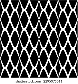Patrón monocromo. Textura abstracta para impresión de tela, tarjeta, mantel de mesa, muebles, banner, cubierta, invitación, decoración, envoltura.patrón repitiendo sin fisuras.Color negro y blanco.
