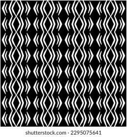 Patrón monocromo. Textura abstracta para impresión de tela, tarjeta, mantel de mesa, muebles, banner, cubierta, invitación, decoración, envoltura.patrón repitiendo sin fisuras.Color negro y blanco.