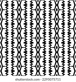Monochrome pattern. Abstract texture for fabric print, card, table cloth, furniture, banner, cover, invitation, decoration, wrapping.seamless repeating pattern.Black and white color.