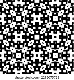 Patrón monocromo. Textura abstracta para impresión de tela, tarjeta, mantel de mesa, muebles, banner, cubierta, invitación, decoración, envoltura.patrón repitiendo sin fisuras.Color negro y blanco.