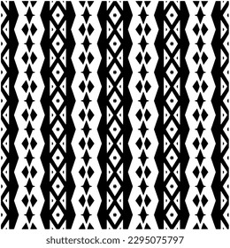 Monochrome pattern. Abstract texture for fabric print, card, table cloth, furniture, banner, cover, invitation, decoration, wrapping.seamless repeating pattern.Black and white color.