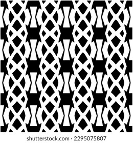 Monochrome Muster. Abstrakte Textur für Stoffdruck, Karte, Tischdecken, Möbel, Banner, Deckel, Einladung, Dekoration, Umhüllung.Nahtlose Wiederholmuster.Schwarz-Weiß-Farbe.