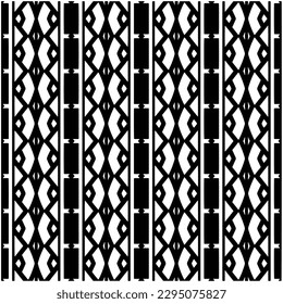Monochrome pattern. Abstract texture for fabric print, card, table cloth, furniture, banner, cover, invitation, decoration, wrapping.seamless repeating pattern.Black and white color.