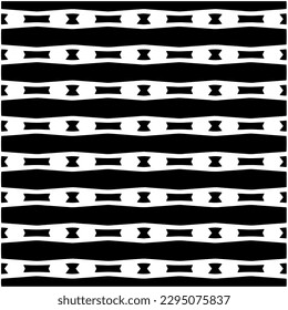 Monochrome pattern. Abstract texture for fabric print, card, table cloth, furniture, banner, cover, invitation, decoration, wrapping.seamless repeating pattern.Black and white color.