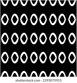 Monochrome pattern. Abstract texture for fabric print, card, table cloth, furniture, banner, cover, invitation, decoration, wrapping.seamless repeating pattern.Black and white color.