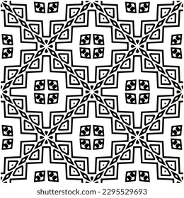 Monochrome pattern. Abstract texture for fabric print, card, table cloth, furniture, banner, cover, invitation, decoration, wrapping.seamless repeating pattern.Black and white color.